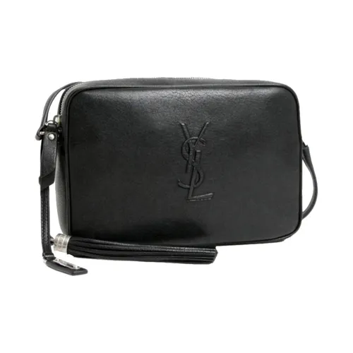 SAINT LAURENT Lambskin Crossbody Bag Regular Women's Black SAINT LAURENT Сумка через плечо из овечьей кожи стандартная женская черная