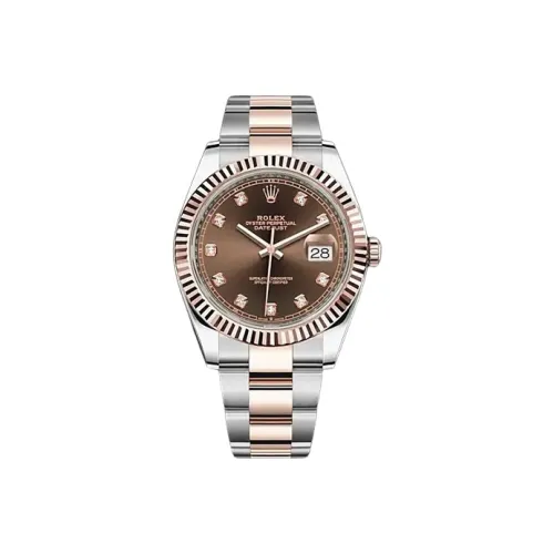 ROLEX Автоматический Механический Часы Мужские Log Series 41 мм Кофейного Цвета