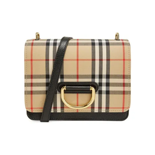 Burberry Винтаж Коровья кожа Сумка через плечо Женская Архивный бежевый