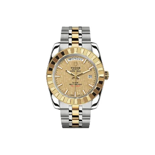TUDOR Автоматический Механический Механизм Мужские Часы Classic Collection 41 мм Золото