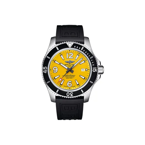 Breitling Автоматический Механический Часы Мужские Super Ocean Collection 43 мм Желтые