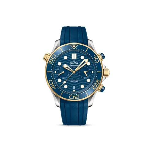 OMEGA Автоматический Механический Часы Мужские Seahorse Series 300m Diving Watch 44 мм Синий