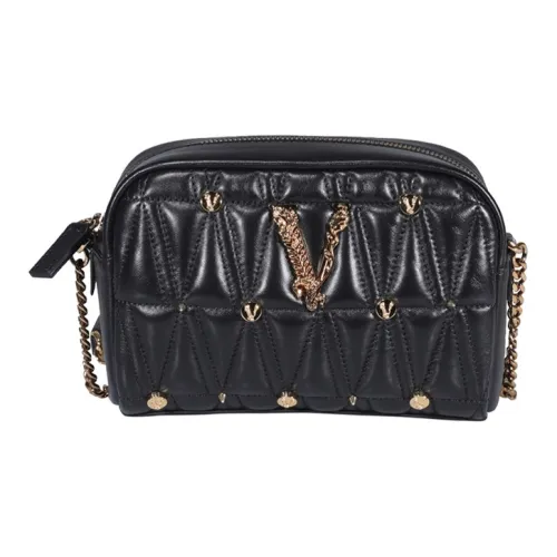 FANSIZHE VERSACE Lambskin Сумка через плечо Женская Черная