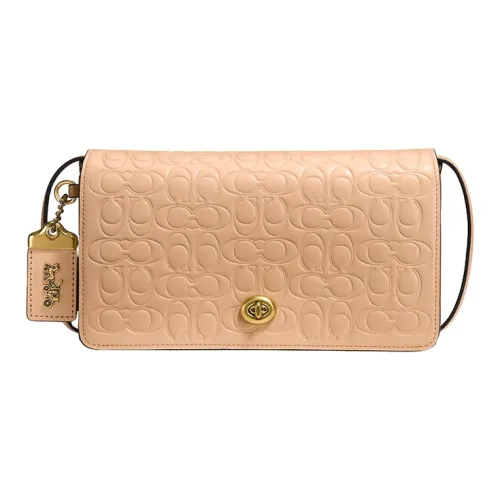 COACH Dinky Сумка через плечо из коровьей кожи сумка на плечо женская нежно-розовая