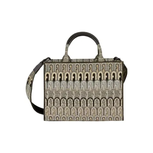 Furla Opportunity Жаккардовая ткань Сумка-тоут Сумка для покупок Сумка через плечо Маленькая Женская Многоцветная