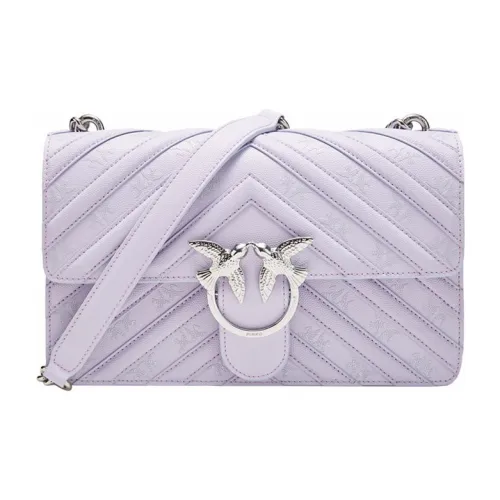 PINKO Сумка через плечо из коровьей кожи женская светло-фиолетовая