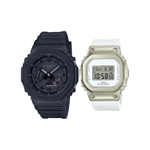 CASIO Pair Table Series Кварцевые Механические Часы Унисекс Черный Циферблат GA 2100 1A1+GM S5600G 7ER