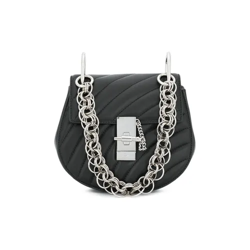 Chloe Лоскутное шитье Телячья кожа Свинка Сумка Сумка Женские Черный