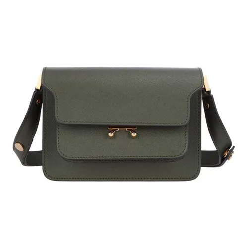 MARNI Основная часть Коровья кожа Сумка через плечо Сумка через плечо Мини Женская Лес