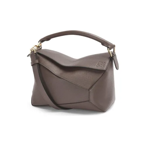 LOEWE Пазл Козья кожа Геометрический Сумка Сумка через плечо Сумка через плечо Стандартная Женская Тауповая