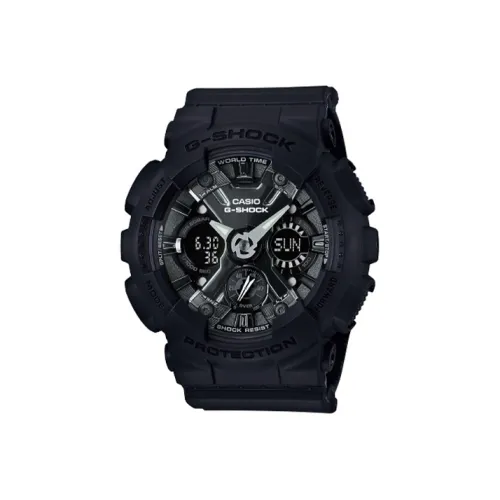 CASIO Кварцевый механизм Женские часы Liquid Crystal Analog Dual Display Series 49mm*45,9mm Черный