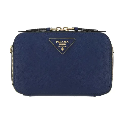 PRADA Кожа Бананка Женская Синяя