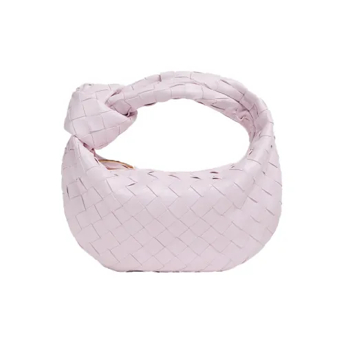 Bottega Veneta Jodie Кожа Одно Плечо Сумка Мини Женская Светло-Розовая