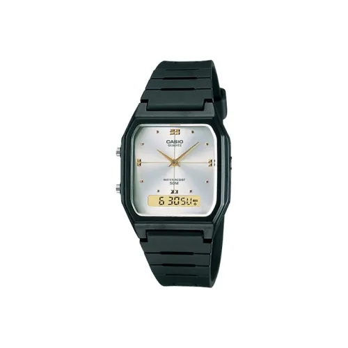 CASIO YOUTH Collection Квадратный Аналоговый Цифровой Маленький Квадратный Таблица Кварцевый Механизм Смольный Ремешок