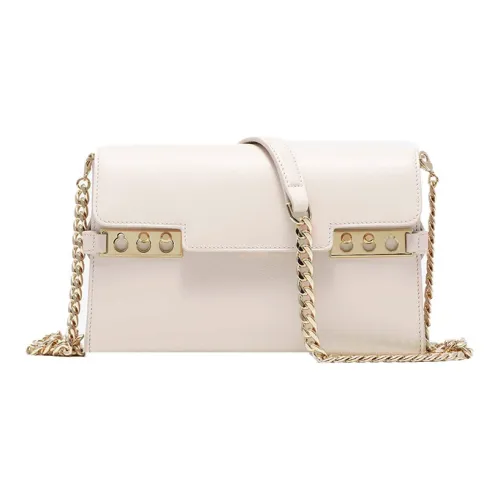 Delvau Tempête Гладкая Телячья Кожа Сумка через плечо Женская Сатин Розовый