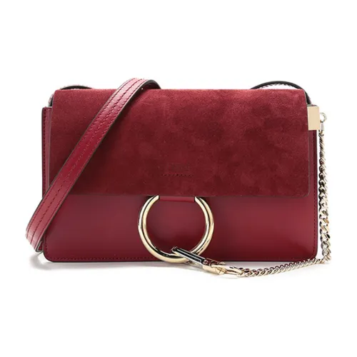 Chloe Chloé сумки Коровья кожа Сумка через плечо Женская Бордовый