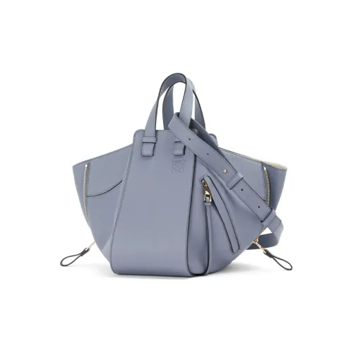 LOEWE Hammock Классическая Телячья Кожа Hammock Сумка Сумка Сумка через плечо Сумка через плечо Маленькая Женская Атлантический Синий