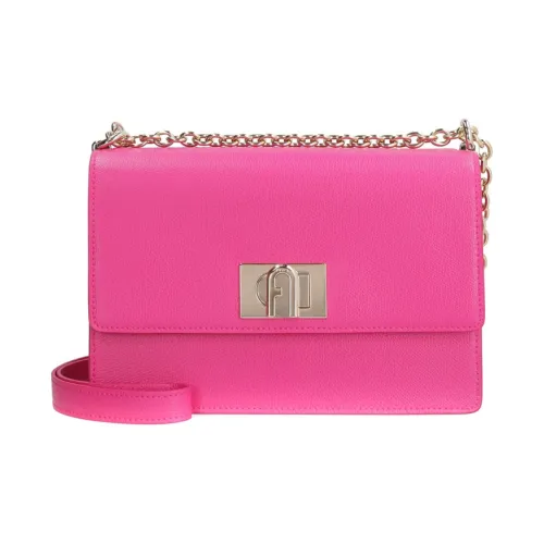 Furla 1927 Collection Кожа Маленькая Квадратная Сумка Сумка через плечо Маленькая Женская Розовая Красная