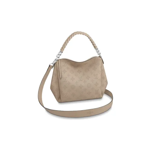 LOUIS VUITTON Mahina Перфорированная Телячья Кожа Сумка через плечо Сумка Обычная Женская Слоновой Серый