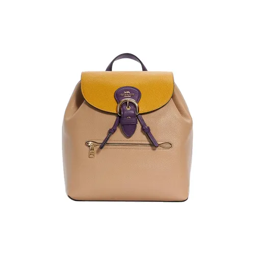 COACH Kleo Кожа Рюкзак Средний Женские Хаки