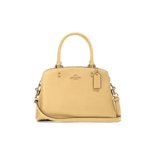 COACH Lillie Кожа Чехол для планшета Доска для ноутбука Сумка через плечо Сумка Мини Женская Конфетный Желтый