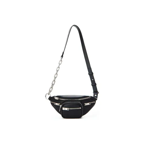 Alexander Wang attica Lambskin Сумка через плечо Слинг-сумка Сумка на пояс Мини Женская Черная