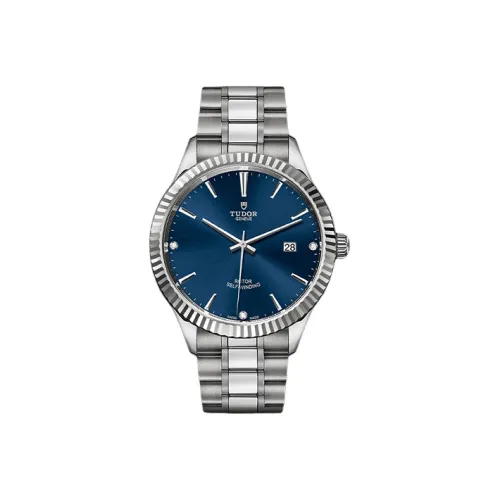 TUDOR Wind Style Collection Автоматический Механический Механизм Мужские Часы Часы 41 мм Синий Циферблат