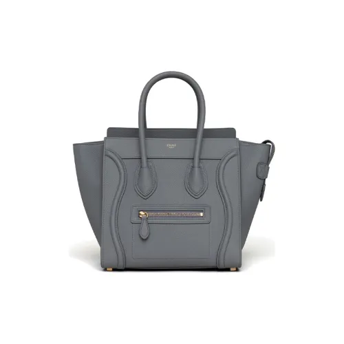 CELINE Сумка для путешествий из коровьей кожи с смайликом сумка микро женская дымчато-серый