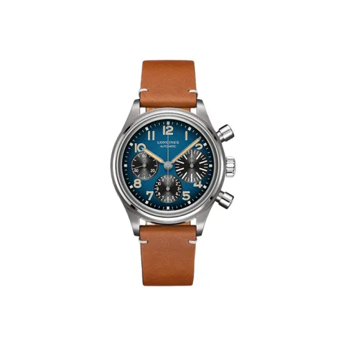 LONGINES Автоматический Механический Механизм Мужские Классические Винтажные Часы 41 мм Синий