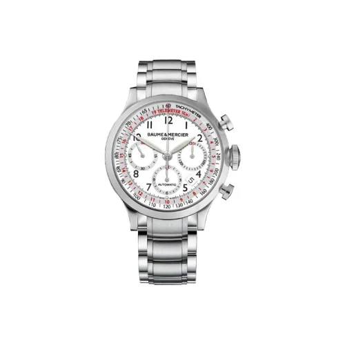 Baume & Mercier Автоматический Механический Механизм Мужские Часы CAPELAND Collection 42 мм Серебряные