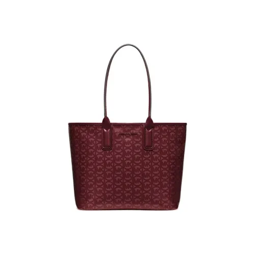 MICHAEL KORS Искусственная кожа Тоут Сумка Сумка для покупок Сумка для собаки Tooth Сумка среднего размера Женская Бургунди