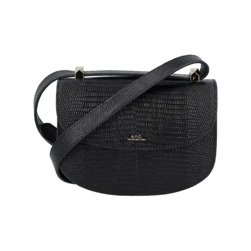 A.P.C. Joint Paragraph Genève Кожа Сумка через плечо Мини Женская Черная