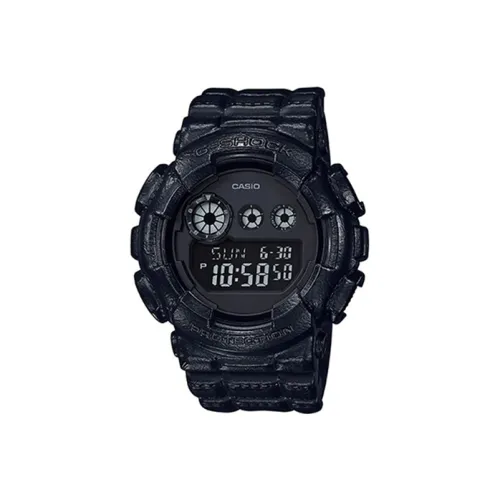 CASIO DIGITAL Collection THREE Глаза Кварцевый механизм Часы Мужские Черный циферблат GD 120BT 1