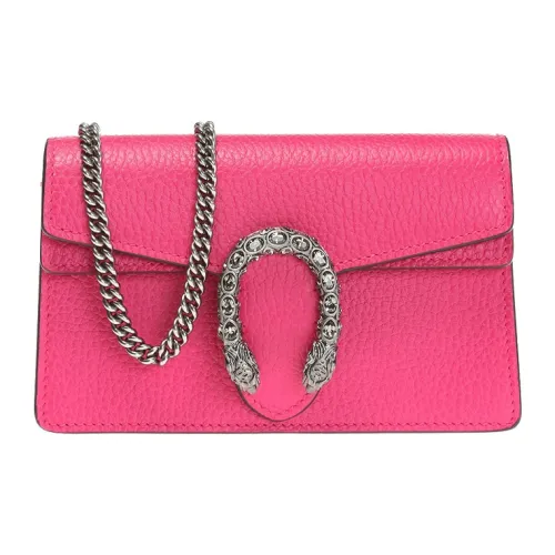 GUCCI Dionysus Кожа Сумка через плечо Экстра мини Женская Фуксия