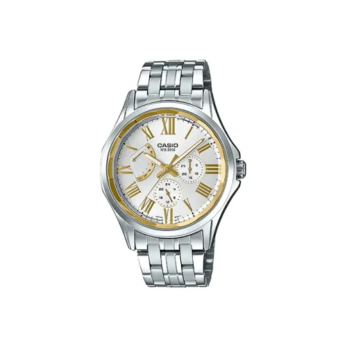 CASIO Standard Series Кварцевый механизм нержавеющая сталь ремешок мужские часы серебристый циферблат модель MTP E311DY 7AVDF