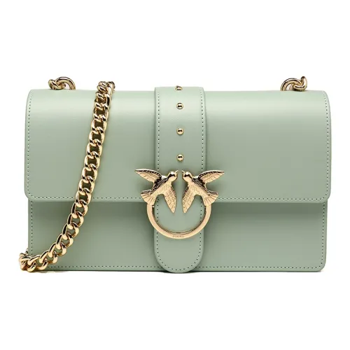 PINKO Телячья кожа Сумка через плечо Женская Светло-зеленая