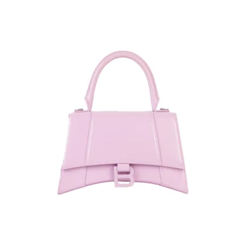 Balenciaga HOURGLASS Коровья кожа Через плечо Одно плечо Сумка Женская Светло-розовая