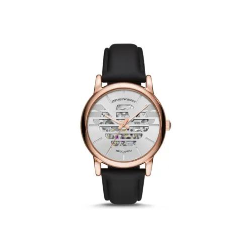 EMPORIO ARMANI Автоматический Механический Механизм Мужские LUIGI Часы 13мм Серебряный