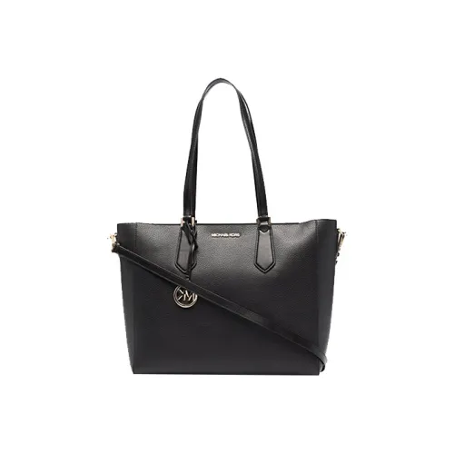 MICHAEL KORS Kimberly Кожа 3 в 1 Тоут Сумка Сумка для покупок Сумка Большая Женская Чисто Черная