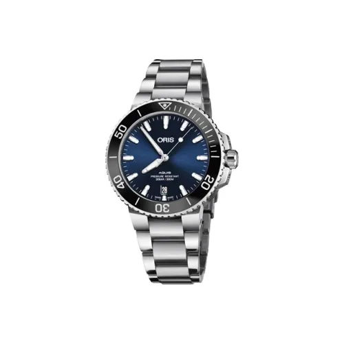 Oris Автоматический Механический Часы Мужские из Коллекции Diving 41,5 мм Синий
