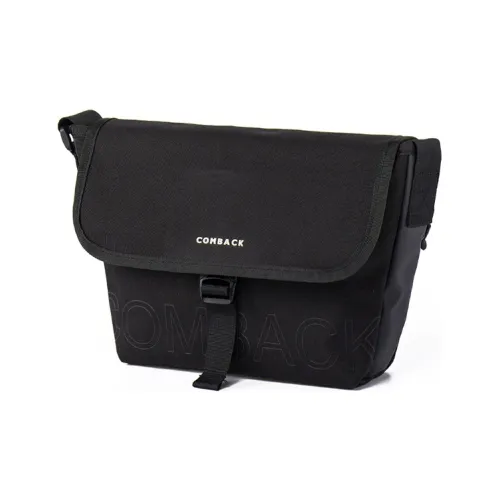 COMBACK Полиэстер Курьерская Сумка Сумка через плечо Маленькая Унисекс Черная