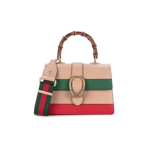GUCCI Dionysus Многоцветный Кожа Через плечо Сумка Сумка через плечо Большая Женская Зеленая Бежевая Красная