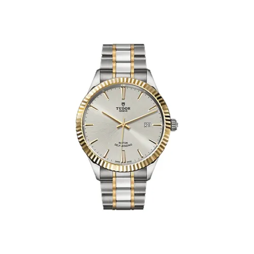 TUDOR Wind Style Collection Автоматический Механический Механизм Мужские Часы Часы 41 мм Серебристый Циферблат