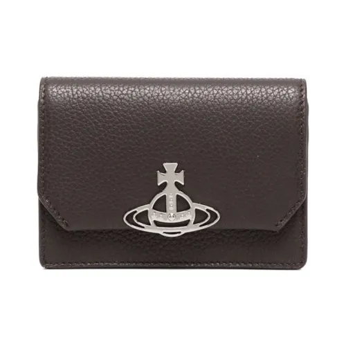 Vivienne Westwood Кожа Кошелек Унисекс Коричневый