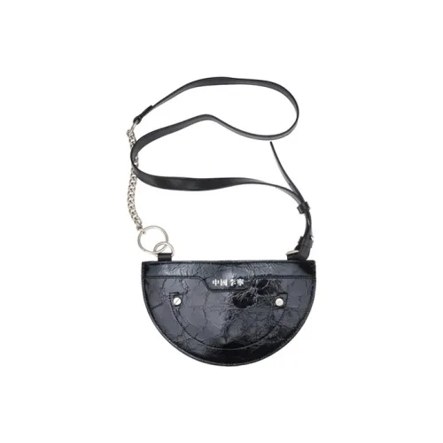 LINING Синтетическая кожа Сумка через плечо Мини Унисекс Черный