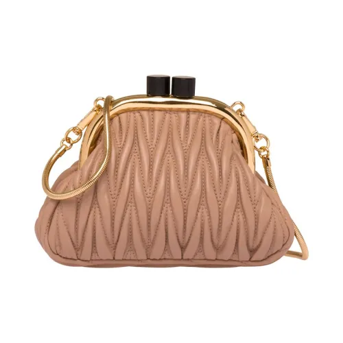 MIU MIU BELLE Мягкая овчина кожа сумка сумка через плечо женская камео коричневый бежевый