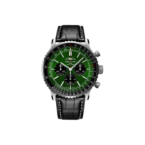 BREITLING Автоматический Механический Часы Мужские Aviation Chronograph Collection 46 мм Зеленые