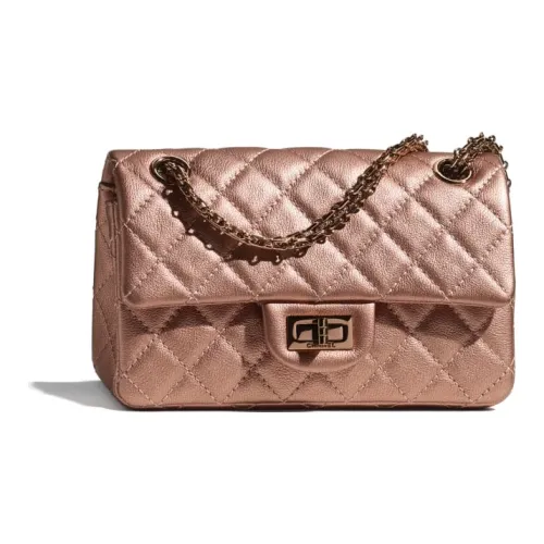 CHANEL 2,55 Телячья кожа Сумка через плечо Мини Женская Red Copper