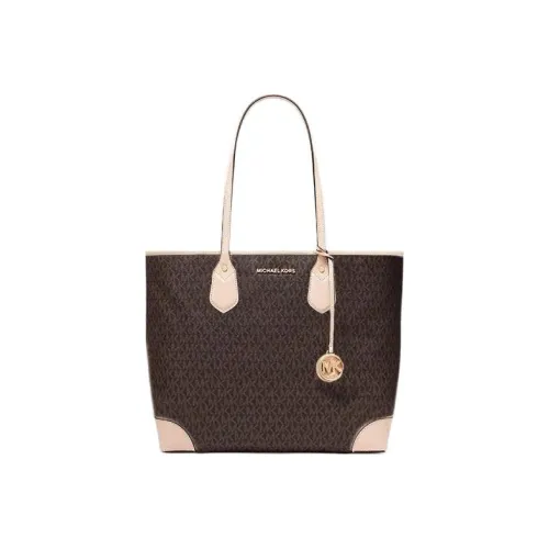 MICHAEL KORS ЭВА Коровья кожа Сумка Большая Женская Коричневая и Нюдово-розовая