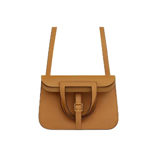 HERMES Halzan Evercolor Телячья кожа Сумка Сумка через плечо Сумка через плечо Женская 28 Карамель